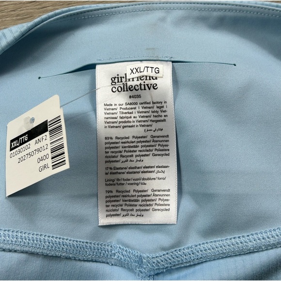 GIRLFRIEND COLLECTIVE Ribbed High-Rise Bike Shorts
In Bluebell - Picture 9 of 13